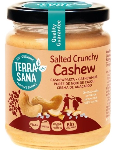Crema Crunchy de Anacardos con Sal del Himalaya Terrasana 250 g
