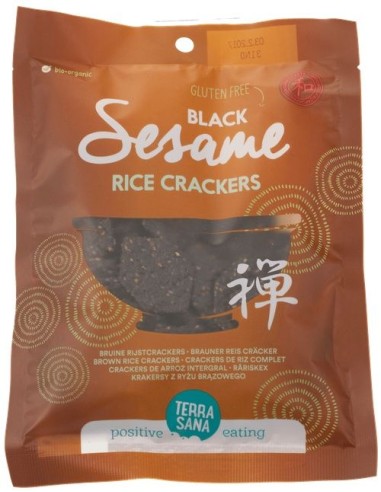 Crackers de Arroz Integral con Sésamo Negro