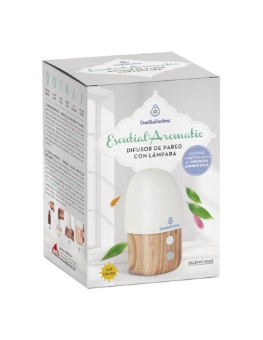 Esential Aroms Difusor De Pared C/ Lampara Esential Aromatic de Esential Aroms