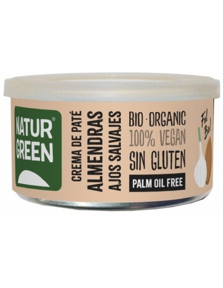 Crema de Paté de Almendras y Ajos Salvajes Bio