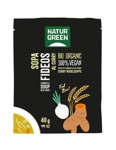 Sopa de Fideos al Curry Bio