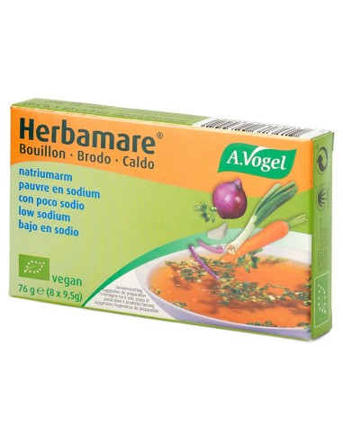 Cubitos de Herbamare Caldo Bajo en Sodio