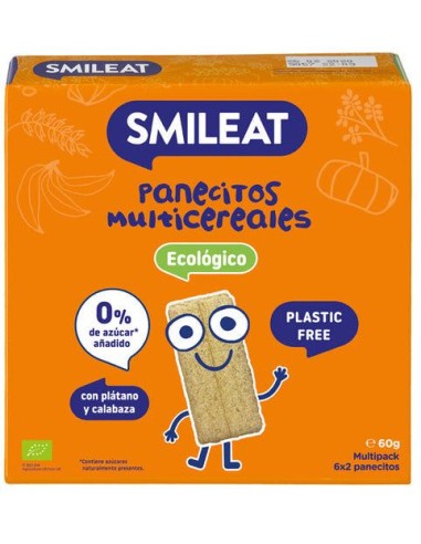 Panecillos De Cereales Con Platano Y Calabaza 60 G de Smilea