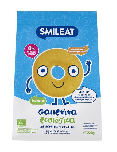 Galletas Infantiles De Espelta Con Manzana 220 G E de Smilea