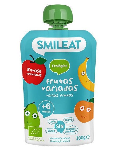 Pouch De Frutas Variadas 100 G Eco de Smileat