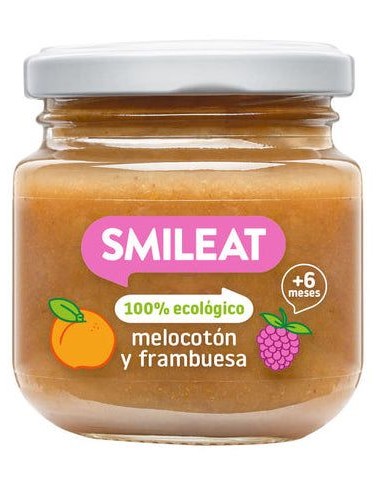 Tarrito De Frambuesa Y Melocoton 130 G Eco de Smileat