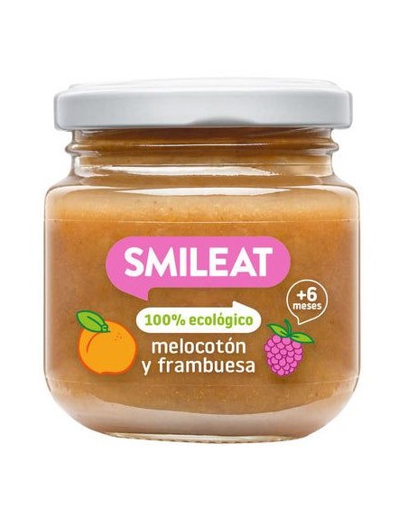 Tarrito De Frambuesa Y Melocoton 130 G Eco de Smileat