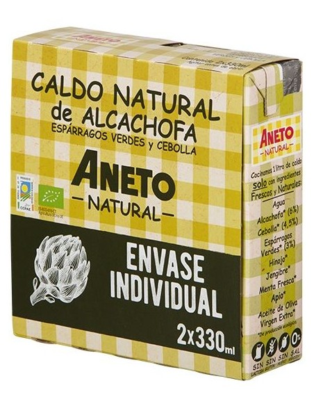Caldo De Alcachofa Esparragos-Cebolla 2Udx330M Bio de Aneto