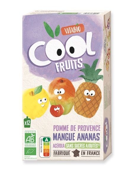 Vitabio - Cool Fruits Manzana Mango Pina 12 x 90 g