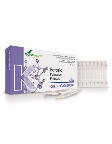 Glucosor Potasio 28 Ampollas de Soria Natural