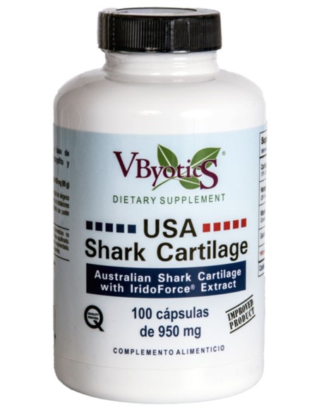USA Shark Cartilage con IridoForce 100 Cápsulas Vbyotics