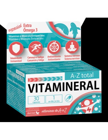Vitamineral A Z Total 30 Capsulas De Dietmed