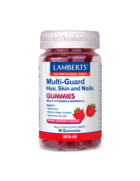 Pack 2 Uds. Multi- Guard Hair, Skin & Nail (Gummies) 60 Gum de Lamberts