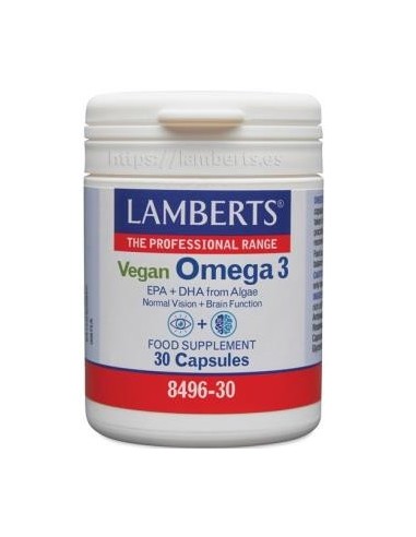 Pack 2 Uds. Omega 3 Vegano 30 Caps. de Lamberts