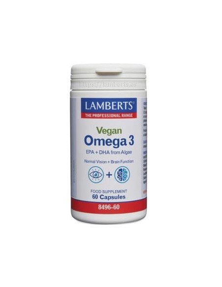 Pack 5 Uds. Omega 3 Vegano 60 Caps. de Lamberts
