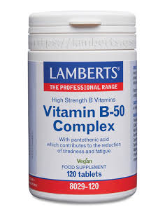 Pack 2 Uds. Complejo de Vitaminas B-50 120 Tabs.  de Lamberts