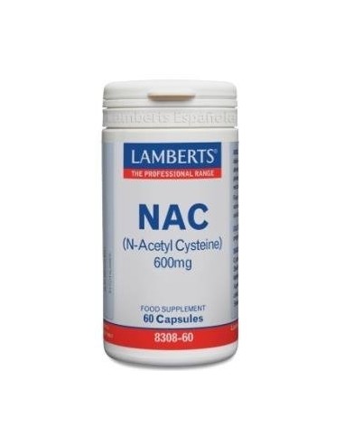 Pack 5 NAC 300 mg Lamberts - 90 Cápsulas Antioxidantes