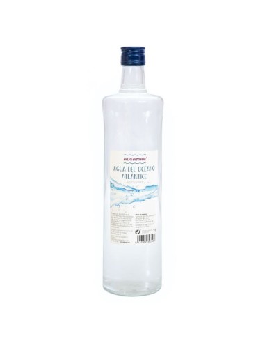 Agua del Océano Atlántico  1 Litro en Cristal