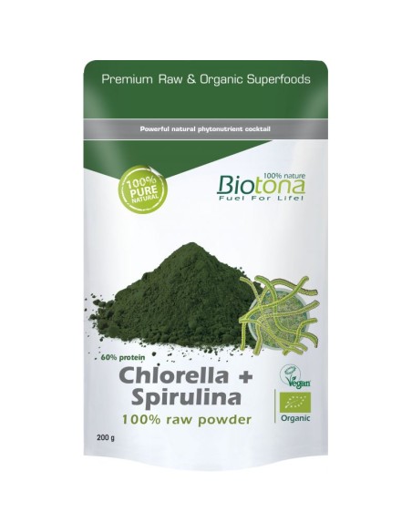 Chlorella + Spirulina Raw Powder