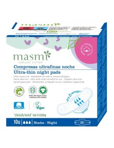 Compresas Ultra finas Noche Alas 10U