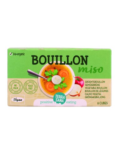 Cubitos de Caldo Vegetal con Miso y sin Levadura