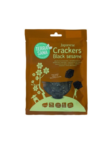 Crackers de Arroz Integral con Sésamo Negro