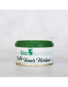 Paté de finas hierbas. Lata de Biobardales