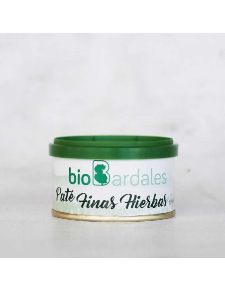 Paté de finas hierbas. Lata de Biobardales