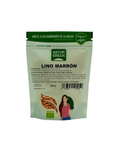 Lino Marron Bio 250 G de Naturgreen