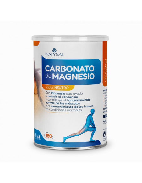 Carbonato de Magnesio en Polvo 180g Natysal  Calidad Natural