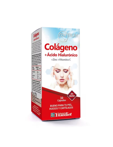 Colageno + Acido Hialuronico 30 Caps. Zentrum 30 Caps. de Ynsadiet**