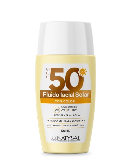 Fluido Solar Spf50+ Cara Cuello Escote 50Ml. de Natysal