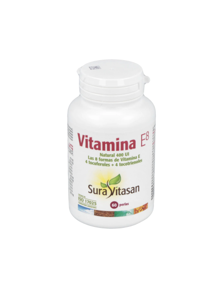 Vitamina E Natural 400Ui 60 Perlas Sura Vitasan  Antioxidante