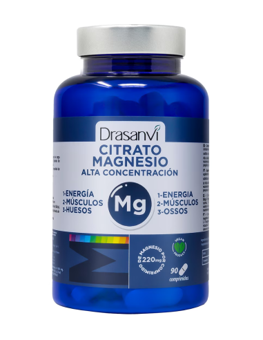 Citrato de Magnesio Alta Concentración 90 Comprimidos Drasanvi