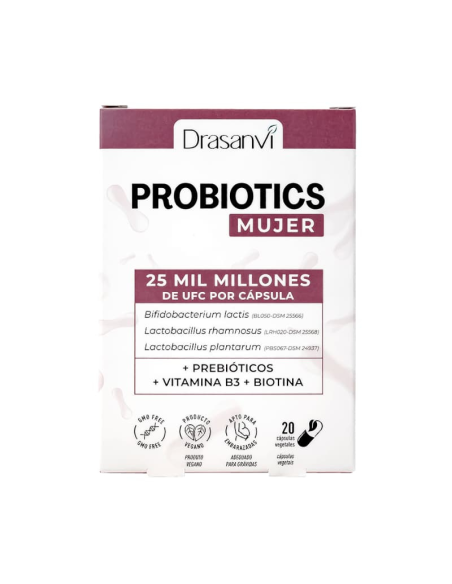 Probiotics Salud Mujer 20 Cápsulas Drasanvi  Bienestar Íntimo