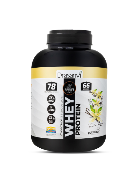 Whey Protein Concentrada Vainilla 2Kg Sport Live Drasanvi