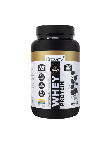 Whey Protein Concentrada Cookies And Cream 750G Sport Live Drasanvi