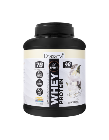 Whey Protein Concentrada Chocolate Blanco 1450G Sport Live Drasanvi