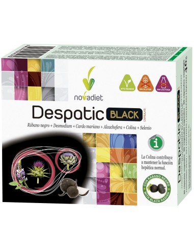 Pack 3x2 Despatic Black Cápsulas Envase de 60 cápsulas vegetales. de Novadiet