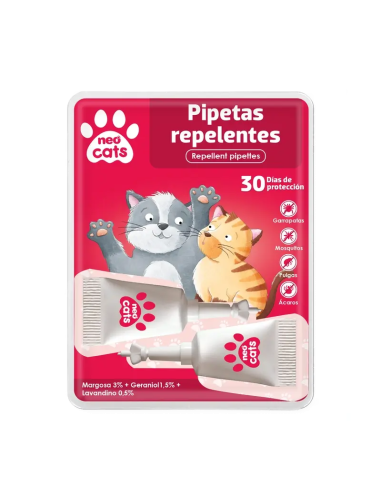 Neo Cats Pipetas Repelentes Anti-Insectos 2 Uds. de Neo