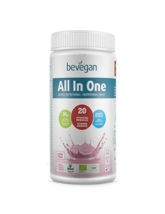All In One Batido Nutricional Fresa 450Gr. Bio Sg Vegan de Bevegan