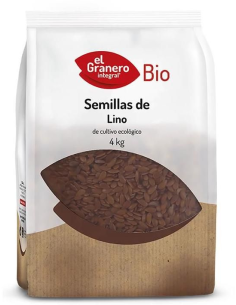 Semillas De Lino Bio, 4 Kg de El Granero Integral