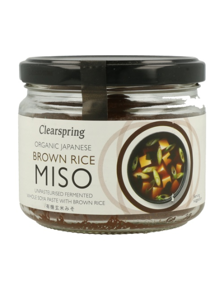 Genmai Miso No Pasteurizado 300 g Clearspring  Sabor Natural
