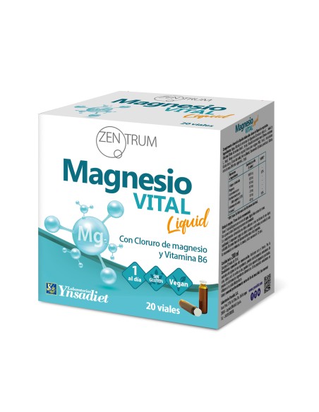 Magnesio Vital Liquido 20 Viales de Zentrum