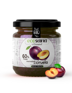 Mermelada Extra Ciruela Sin Azucar Bio 255G Ecosana