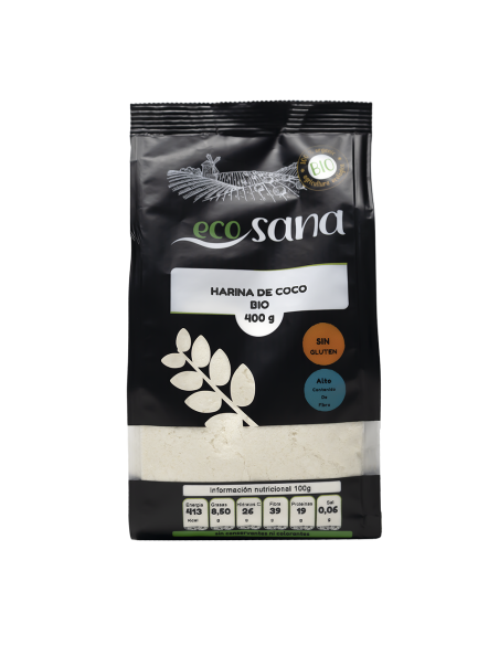 Harina de Coco Bio 400G Ecosana  Natural y Saludable