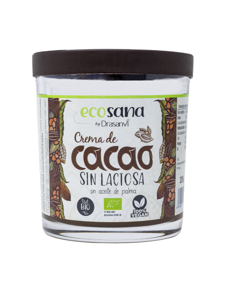 Crema Cacao Y Avellanas Sin Lactosa Bio 200G Ecosana
