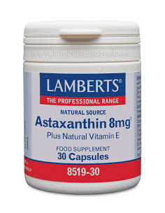 Pack 2 Uds. Astaxantina 8 mg con Vitamina E Natural de Lamberts