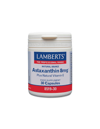 Pack 2 Uds. Astaxantina 8 mg con Vitamina E Natural de Lamberts