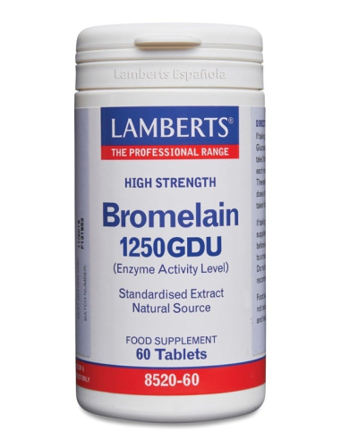 Pack 2 Bromelina 1250 GDU 60 Tabs Lamberts - Salud Natural